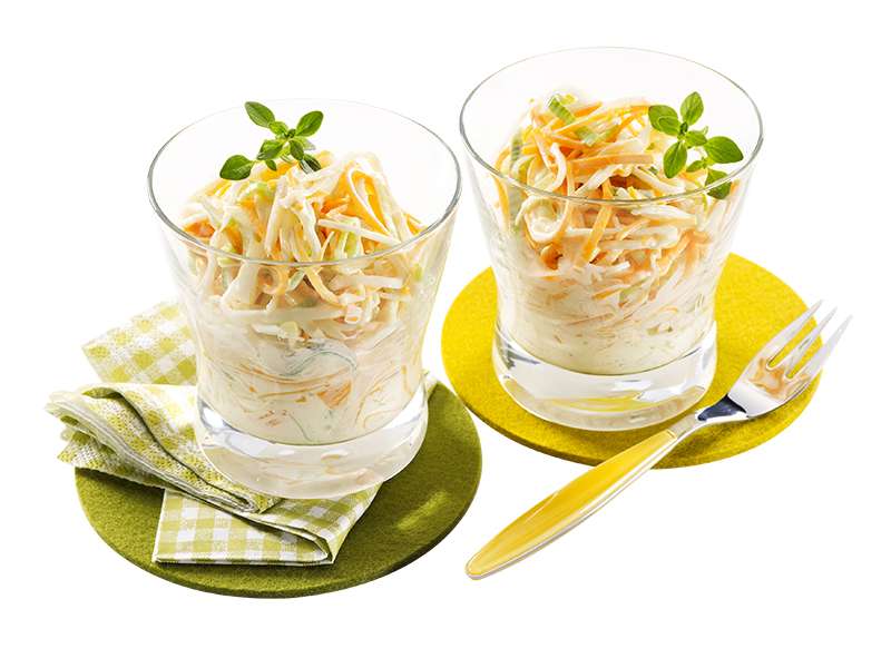 Farmersalat mit Sahne