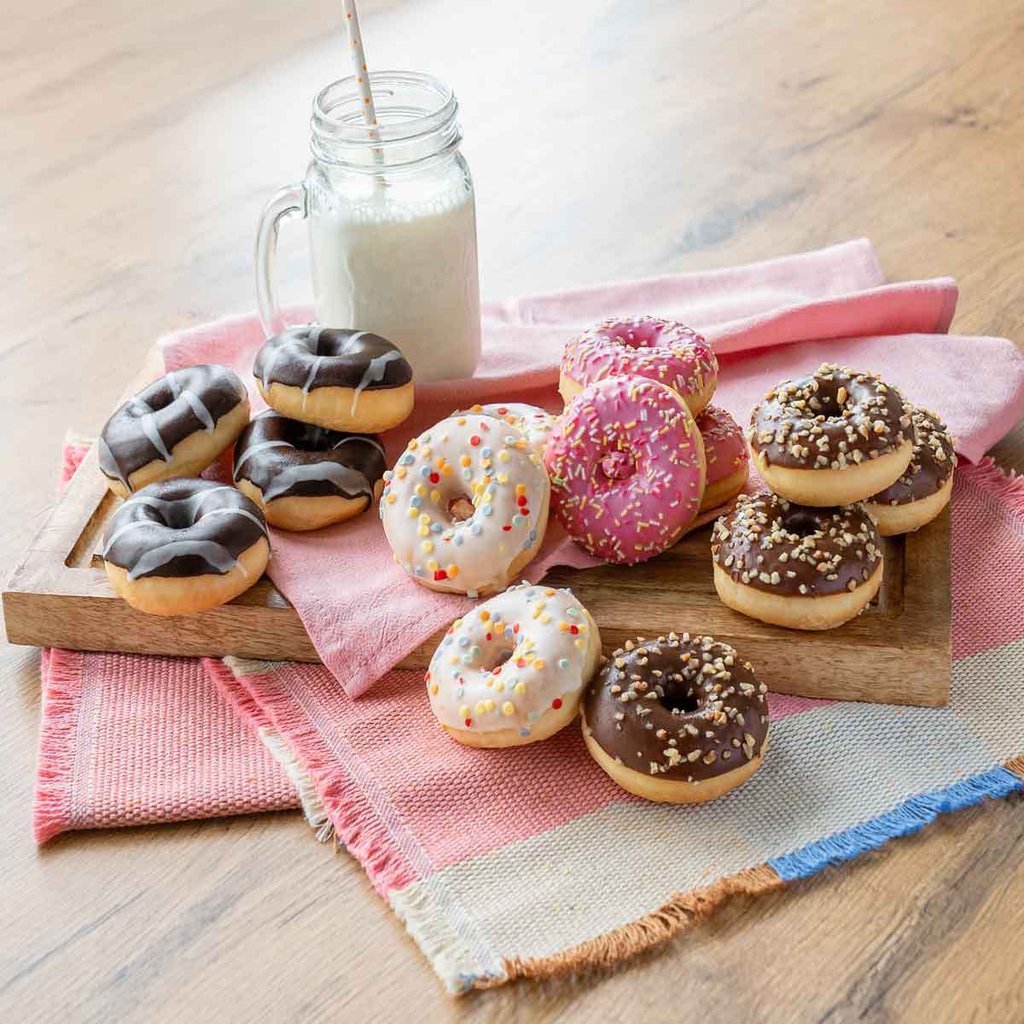 Mini-Donut 4-fach sortiert 31g 36 Stück