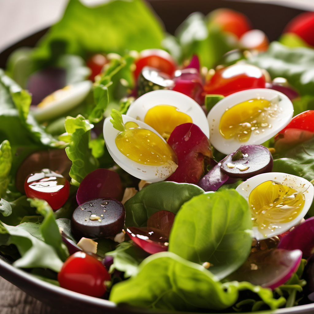 Gemischter Blattsalat mit Essigdressing