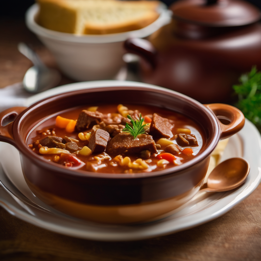 Gulaschsuppe Pikant mit Kartoffel