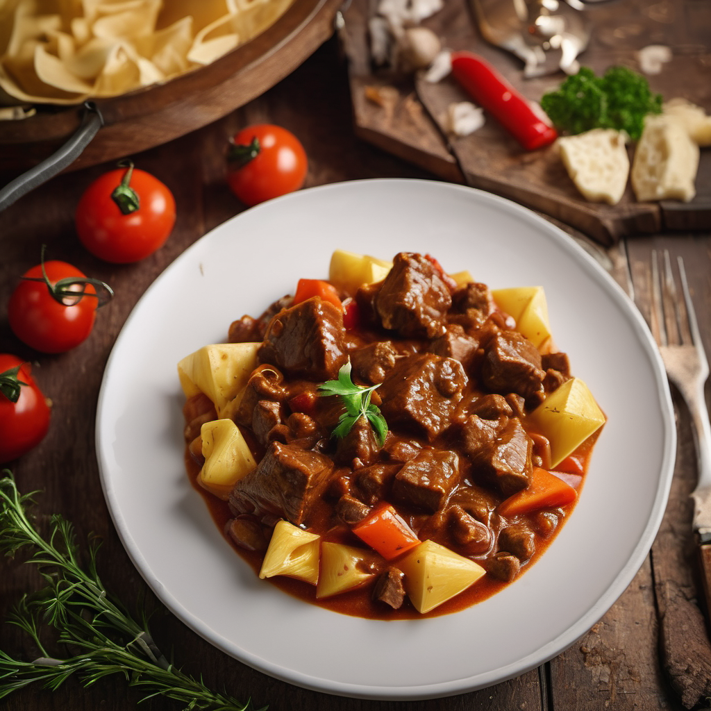 Saftiges Rindergulasch