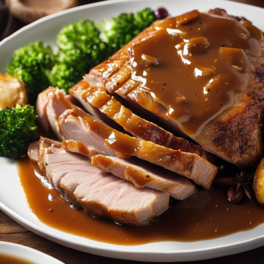Schweinebraten mit Soße