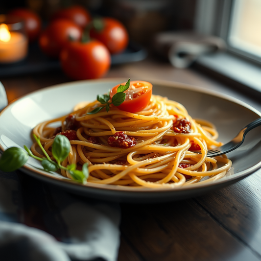 Spaghetti mit Tomatensoße